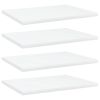 Bookshelf Boards 4 pcs White 15.7"x11.8"x0.6" Engineered Wood