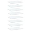 Bookshelf Boards 8 pcs White 15.7"x11.8"x0.6" Engineered Wood