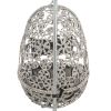 ACME Sigar Patio Hanging Chair with Stand, Light Gray Fabric & Wicker 45107