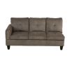 Brown Corduroy Living Room Sofa Set B
