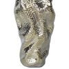 Modern and Elegant Ceramic Vase with Gold Texture