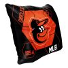 Orioles OFFICIAL MLB "Connector" Double Sided Velvet Pillow; 16" x 16"