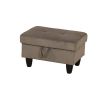 Brown Corduroy Living Room Sofa Set B