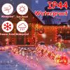 Solar Christmas Candy Cane Lights with 12 Candies 72LEDs Outdoor Christmas Decorations IP44 Waterproof Flickering Pathway Markers String Lights with 8