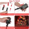 Solar Christmas Candy Cane Lights with 12 Candies 72LEDs Outdoor Christmas Decorations IP44 Waterproof Flickering Pathway Markers String Lights with 8